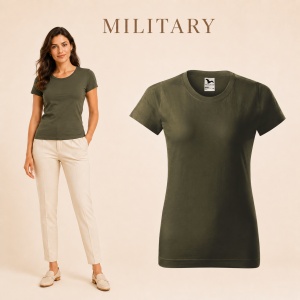 Tricou simplu damă, clasic lejer basic pentru femei | 44 de culori disponibile XS - 2XL - Img 31