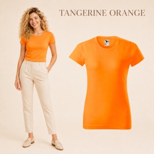 Tricou simplu damă, clasic lejer basic pentru femei | 44 de culori disponibile XS - 2XL - Img 41