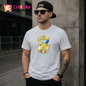Tricou simpson familia reunita ridicand mainile in semn de victorie, Copii | Dama | Barbat - Img 5
