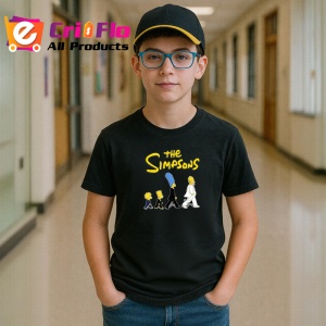 Tricou Simpson parodie dupa evolutia omului cu familia in linie, Copii | Dama | Barbat , tricou negru - Img 6