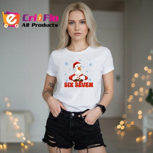 Tricou SIX SEVEN 67 Ratusca Cool Craciun, din bumbac 100%, tricou alb, Copii | Dama | Barbat - Img 3