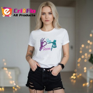 Tricou SIX SEVEN 67 Schelet Color Neon, din bumbac 100%, tricou alb, Copii | Dama | Barbat - Img 3