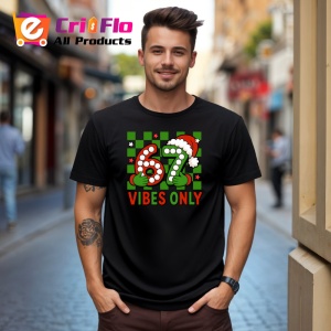 Tricou SIX SEVEN 67 Vibes Doar Pozitive, din bumbac 100%, tricou negru, Copii | Dama | Barbat - Img 2