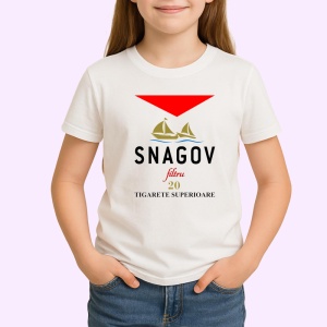 Tricou snagov filtru 20 tigarete superioare design barcuta, Copii | Dama | Barbat - Img 3