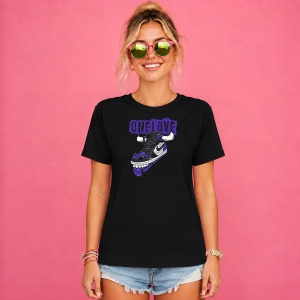 Tricou Sneaker Mov Stil Graffiti One Piece Urban, din bumbac 100%, tricou negru, Copii | Dama | Barbat - Img 2