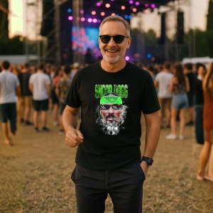 Tricou Snoop Dogg - Cigar Meme Style, muzica Rap, Dama | Barbat | Copii, Culoare Negru - Img 9
