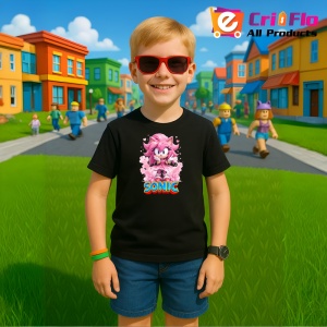 Tricou Sonic Amy - Gingasie Magica Copii | Dama | Barbat