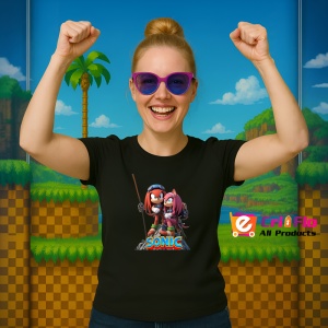 Tricou Sonic Amy si Knuckles - Misiune Alpina Copii | Dama | Barbat - Img 11