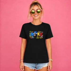 Tricou Sonic Green Hill Zone Urban Game Typography, din bumbac 100%, tricou negru, Copii | Dama | Barbat