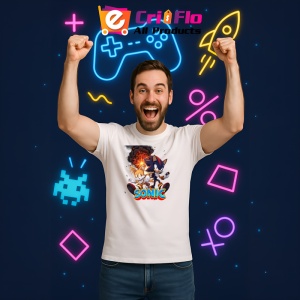 Tricou Sonic Tails si Shadow - Explozie de Actiune Copii | Dama | Barbat - Img 10