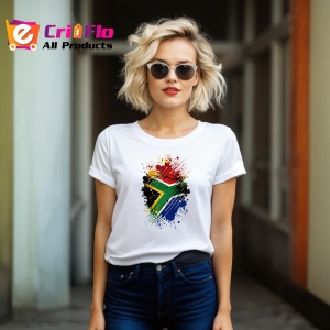 Tricou South Africa Steag Splash Art, Copii | Dama | Barbat - Img 12