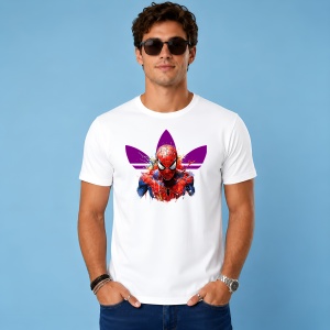 Tricou Spiderman Paint Splash Mov Rosu Urban Hero Streetwear, din bumbac 100% Copii | Dama | Barbat - Img 2
