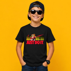 Tricou Spongebob Logo Colorat Just Do It, din bumbac 100%, tricou negru, Copii | Dama | Barbat - Img 3