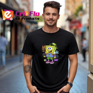 Tricou SpongeBob Stil colorat cu palarie verde si ghete funky Copii | Dama | Barbat - Img 28