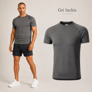 Tricou Sport Bărbați Malfini Destiny 175, 95% Micro Poliester, 5% Elastan, 160 g/m², Extra Dry, Slim Fit, Guler Rotund, Mărimi S 2XL - Img 16