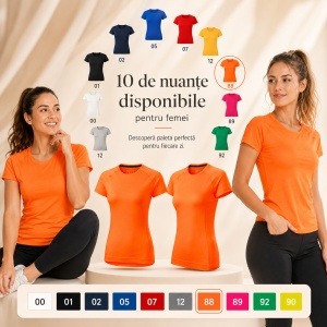 Tricou sport damă Malfini Destiny 176, extra dry, slim fit, 95% micro poliester, XS–2XL, 10 culori - Img 9