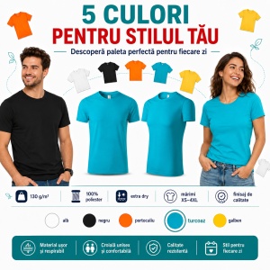 Tricou Sport Unisex Extra Dry din 100% Poliester, 130 g/m², Mărimi XS–4XL - Img 6