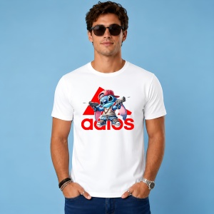 Tricou Stitch Hip Hop Rebel Urban Red Street Fashion, din bumbac 100% Copii | Dama | Barbat