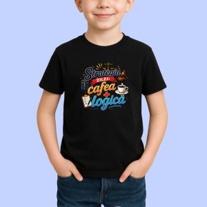 Tricou Strategia Zilei Cafea Si Logica Avocat V1, din bumbac 100%, tricou negru Copii | Dama | Barbat - Img 2