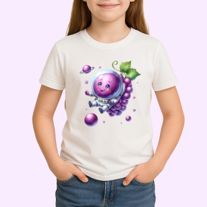 Tricou Strugure amuzant de vara astronaut, Fructe, Copii | Dama - Img 1