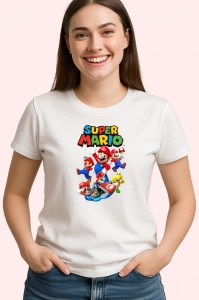 Tricou super mario personajele din jocul video in versiune animata 2, Copii | Dama | Barbat - Img 3