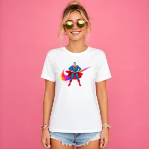 Tricou Superman Man Of Steel Urban Paint Splash Hero Design, din bumbac 100% Copii | Dama | Barbat
