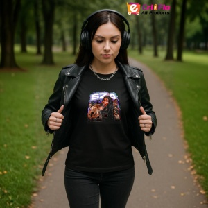 Tricou SZA - Microphone Sparkle, muzica Hip-Hop / Drill, Dama | Barbat | Copii, Culoare Negru - Img 14