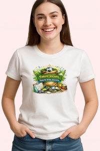 Tricou Talent Ascuns La Nivel De Amator Fotbal, din bumbac 100% , tricou alb pentru Copii | Dama | Barbat