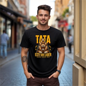 Tricou Tata esti un lidere, Mereu Eroul meu Negru, Copii | Dama | Barbat - Img 9