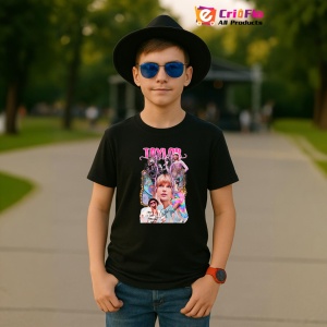Tricou Taylor Swift - Artistic Theme, muzica Hip-Hop / Pop / Rock, Dama | Barbat | Copii, Culoare Negru - Img 6