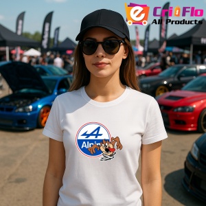 Tricou Tazz Vartej Cu Logoalpine | Unisex Dama si Barbat - Img 3