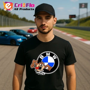 Tricou Tazz Vartej Dreapta Cu Logo Bmw | Unisex Dama si Barbat - Img 3