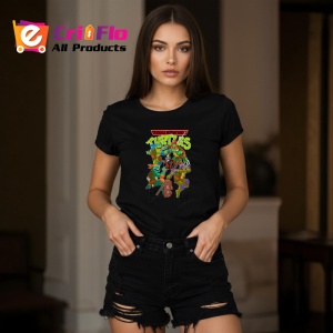 Tricou Testoasele Ninja echipa de broaste ninja care salveaza orasul, Copii | Dama | Barbat , tricou negru - Img 7