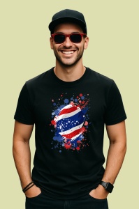 Tricou Thailand Steag Splash Art, Copii | Dama | Barbat, culoare negru - Img 2
