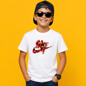 Tricou The Flash Erou Viteza Rosu Logo Urban Paint Splash Design, din bumbac 100% Copii | Dama | Barbat - Img 2
