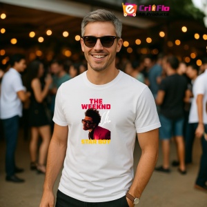 Tricou The Weeknd - Starboy Classic, muzica Hip-Hop / Trap, Dama | Barbat | Copii - Img 3