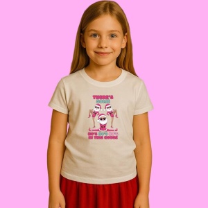 Tricou Theres Some Hos Hos Hos In This House Santa Girls, din bumbac 100%, tricou alb, Copii | Dama | Barbat