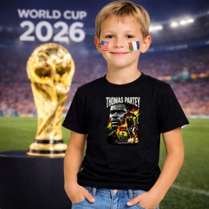 Tricou Thomas Partey Ghana World Cup Fifa 2026, din bumbac 100%, tricou negru, Copii | Dama | Barbat - Img 5