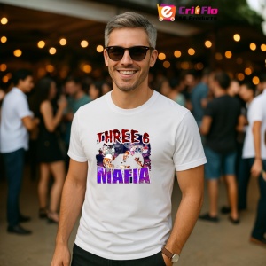 Tricou Three 6 Mafia, muzica Hip-Hop / Trap, Dama | Barbat | Copii - Img 4