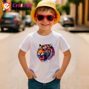 Tricou Tigru rosu galben in stil graffiti urban Copii | Dama | Barbat - Img 11