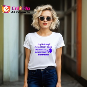 Tricou toti barbatii s au nascut egali dar numai cei mai buni devin sudori mesaj glumet, Copii | Dama | Barbat - Img 7