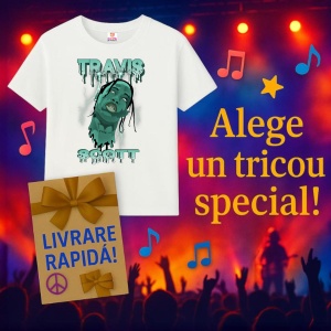 Tricou Travis Scott - Stil graffiti verde, muzica R&B, Dama | Barbat | Copii - Img 7