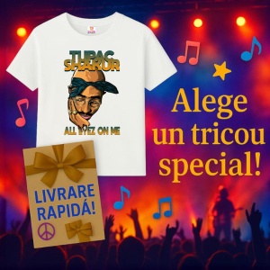 Tricou Tupac All Eyez On Me Cartoon, muzica INDIE, Dama | Barbat | Copii - Img 15