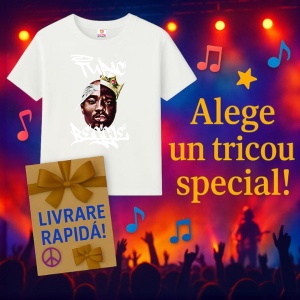 Tricou Tupac - Split Face Art, muzica RAP, Dama | Barbat | Copii - Img 7