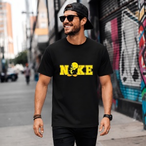 Tricou Tweety Logo Galben Desen Animat Vesel, din bumbac 100%, tricou negru, Copii | Dama | Barbat - Img 5