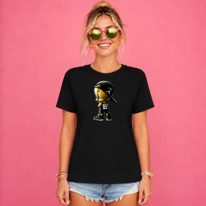 Tricou Tweety Pasarea Galbena Echipament Negru Urban Hypebeast, din bumbac 100%, tricou negru, Copii | Dama | Barbat - Img 2