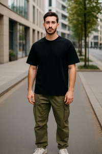 Tricou unisex bărbat oversize Malfini Stage 812, model larg și lejer, 100% bumbac - Img 31