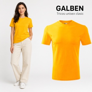 Tricou unisex clasic damă și bărbat Malfini Classic 101, 100% bumbac, 160 g/mp - Img 14