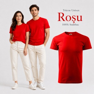 Tricou Unisex Damă / Bărbat Heavy New 137 – 100% Bumbac, Guler Rotund, 200 g/m², XS–5XL - Img 44
