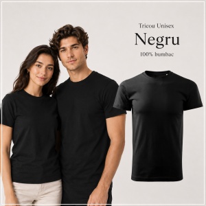 Tricou Unisex Damă/Bărbat Heavy New Free F37 – 100% Bumbac, Label Free, 200 g/m², XS–3XL - Img 11